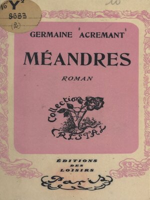 cover image of Méandres